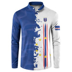Personalized Cabo Verde 2026 Football Button Sweatshirt Crioulos Make History