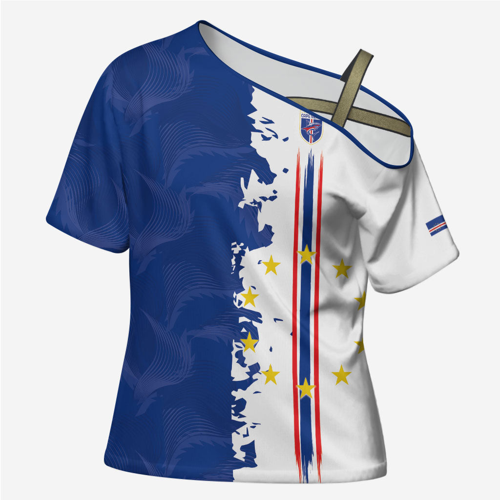 Personalized Cabo Verde 2026 Football Cross Shoulder Shirt Crioulos Make History