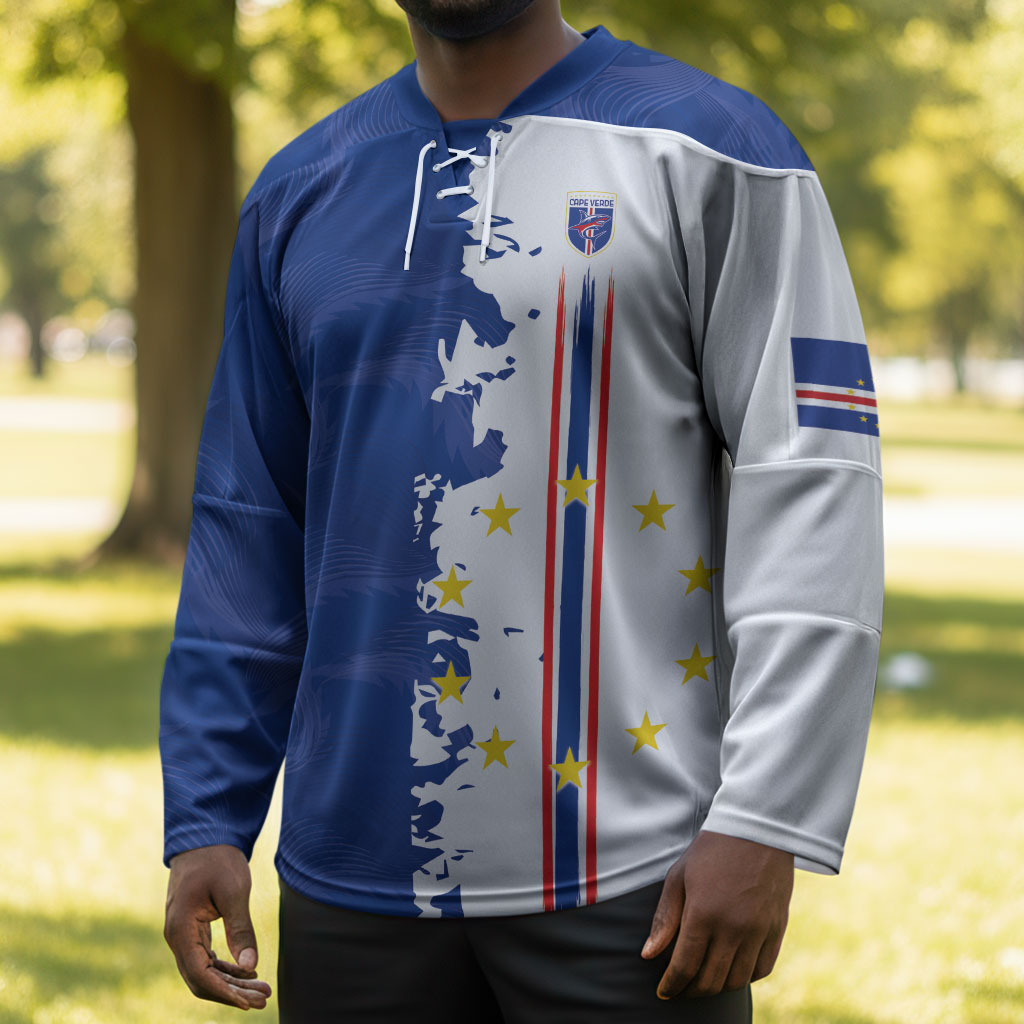 Personalized Cabo Verde 2026 Football Hockey Jersey Crioulos Make History