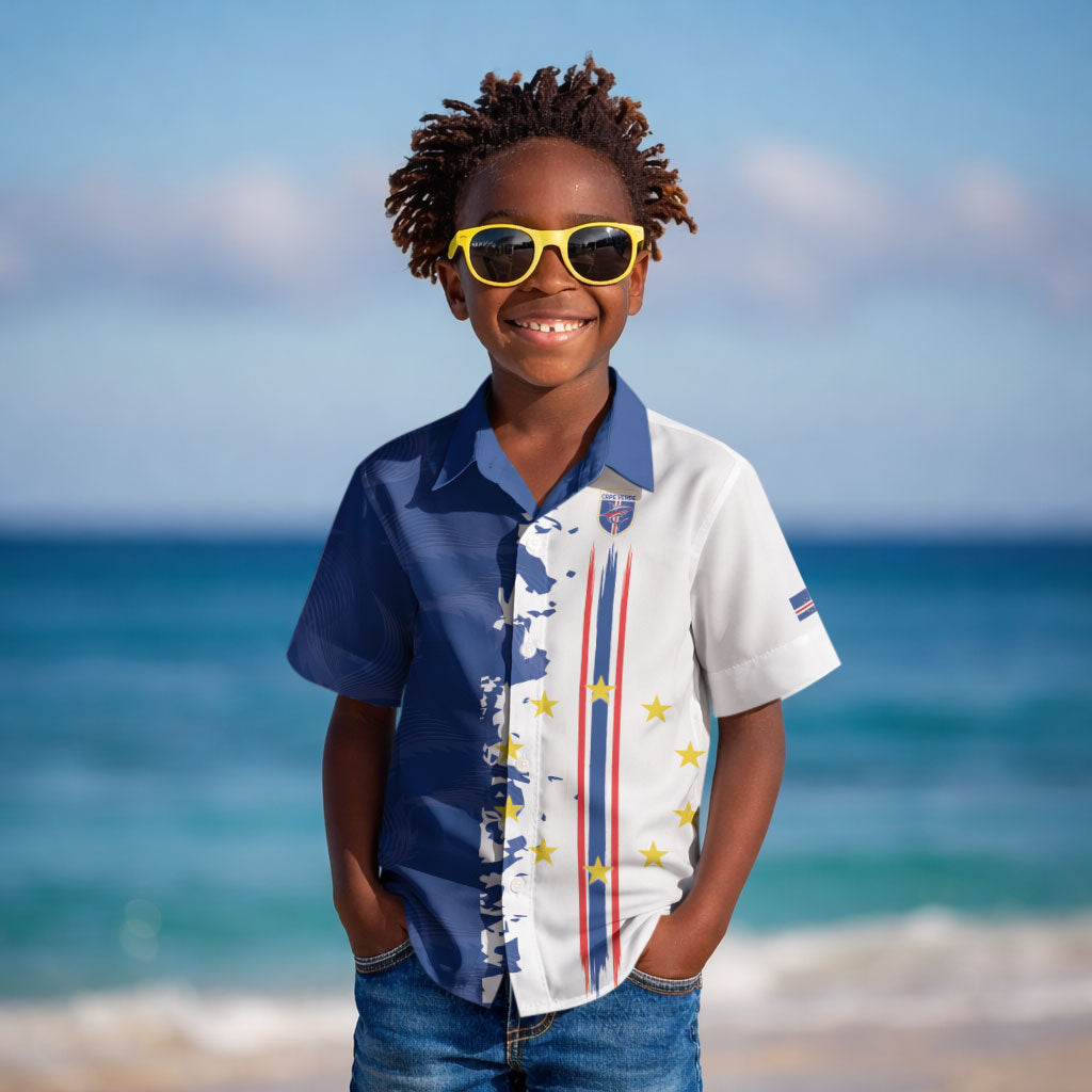 Personalized Cabo Verde 2026 Football Kid Hawaiian Shirt Crioulos Make History