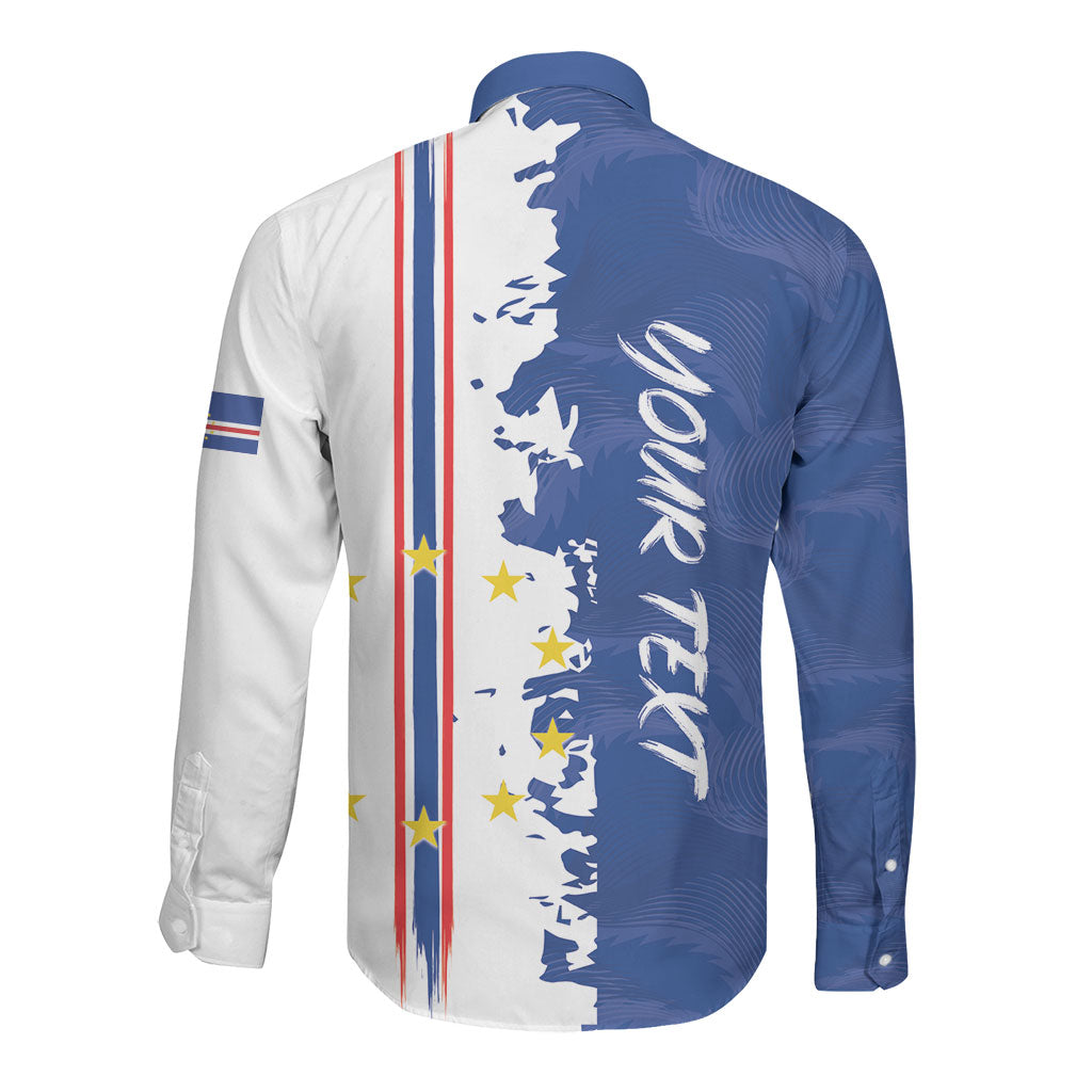 Personalized Cabo Verde 2026 Football Long Sleeve Button Shirt Crioulos Make History