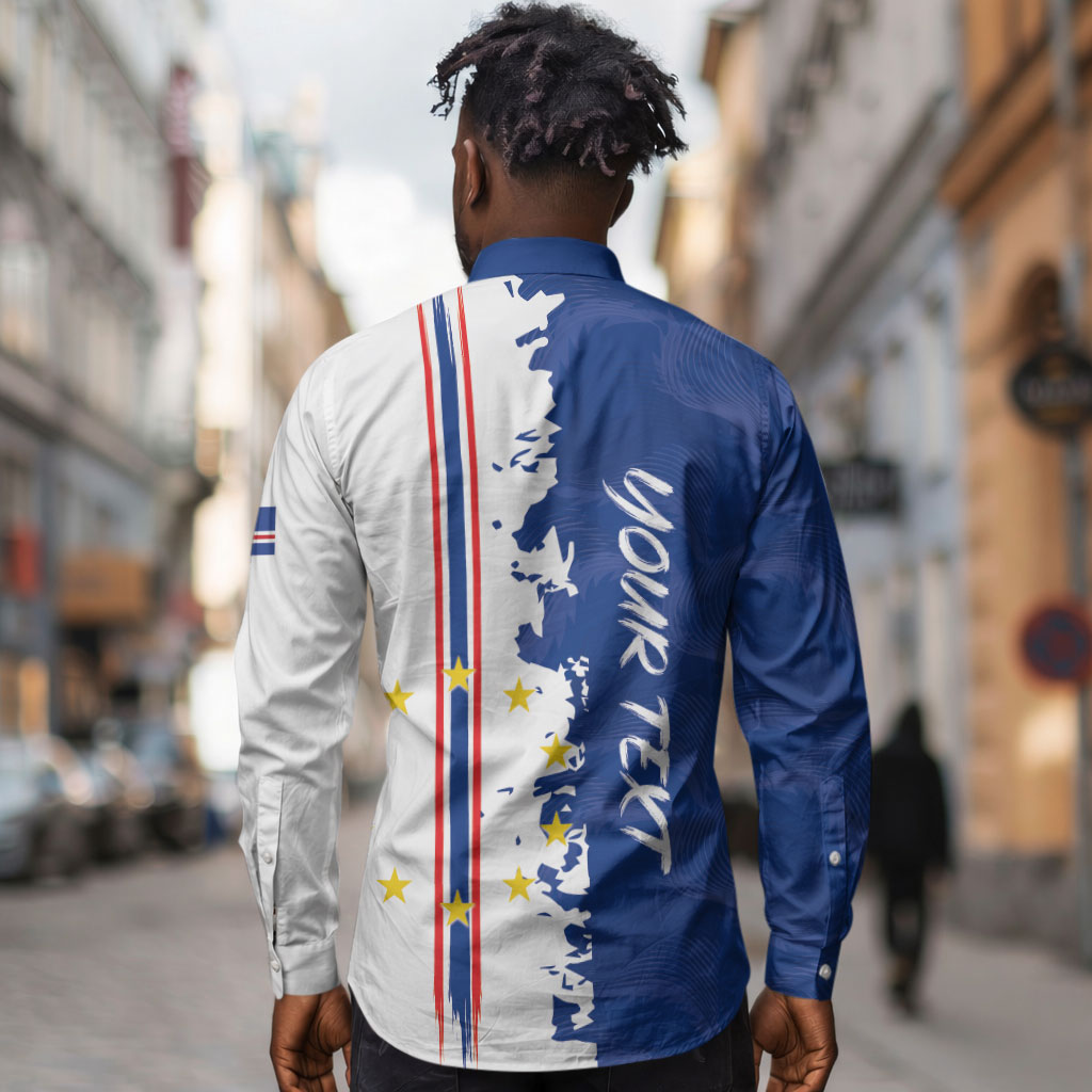 Personalized Cabo Verde 2026 Football Long Sleeve Button Shirt Crioulos Make History