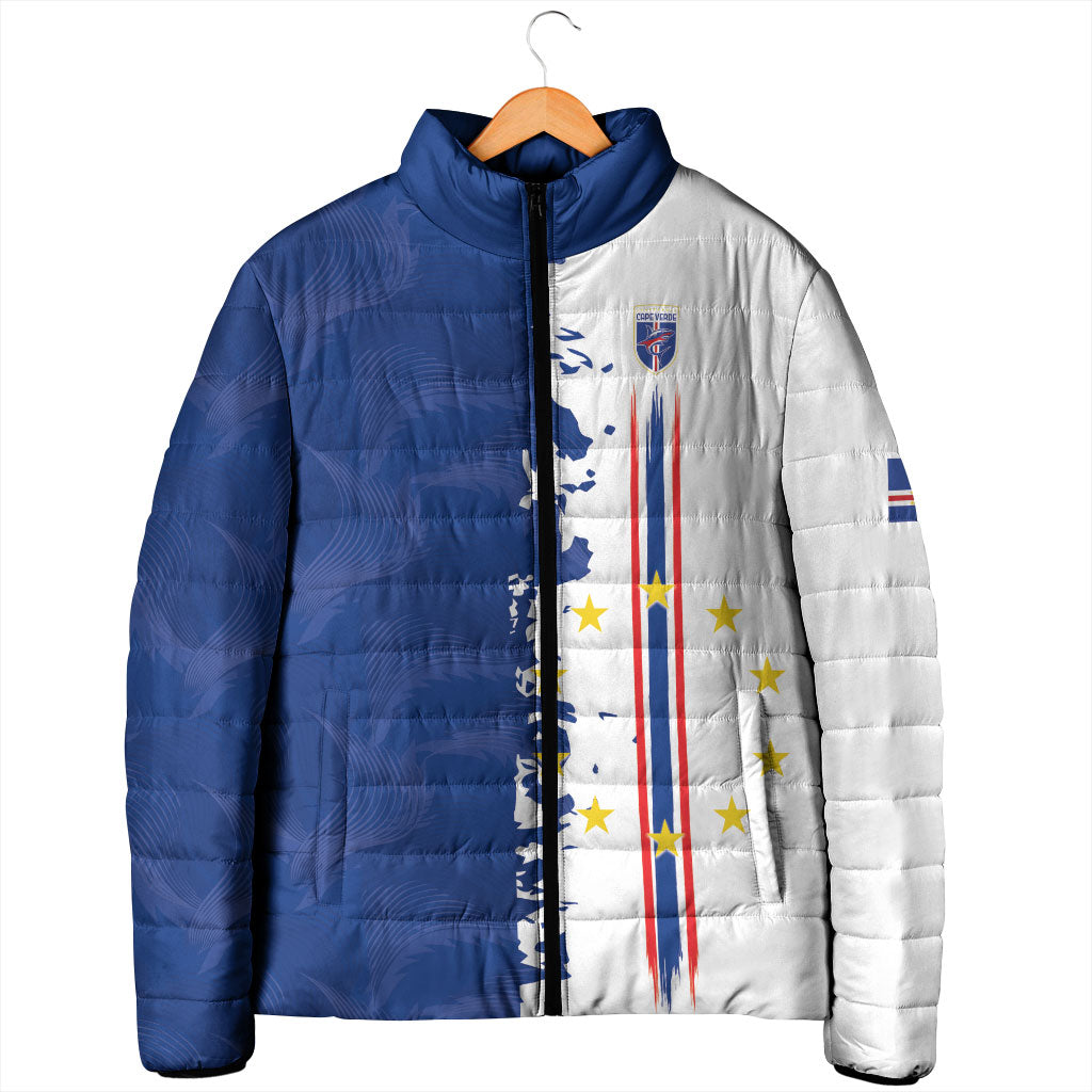 Personalized Cabo Verde 2026 Football Padded Jacket Crioulos Make History