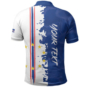 Personalized Cabo Verde 2026 Football Polo Shirt Crioulos Make History