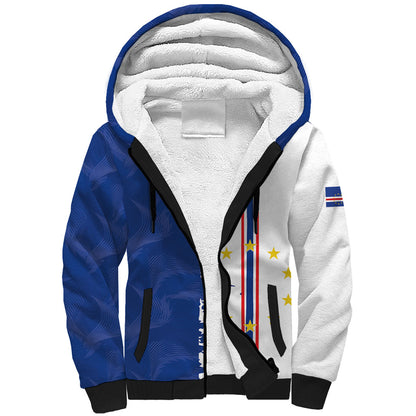 Personalized Cabo Verde 2026 Football Sherpa Hoodie Crioulos Make History