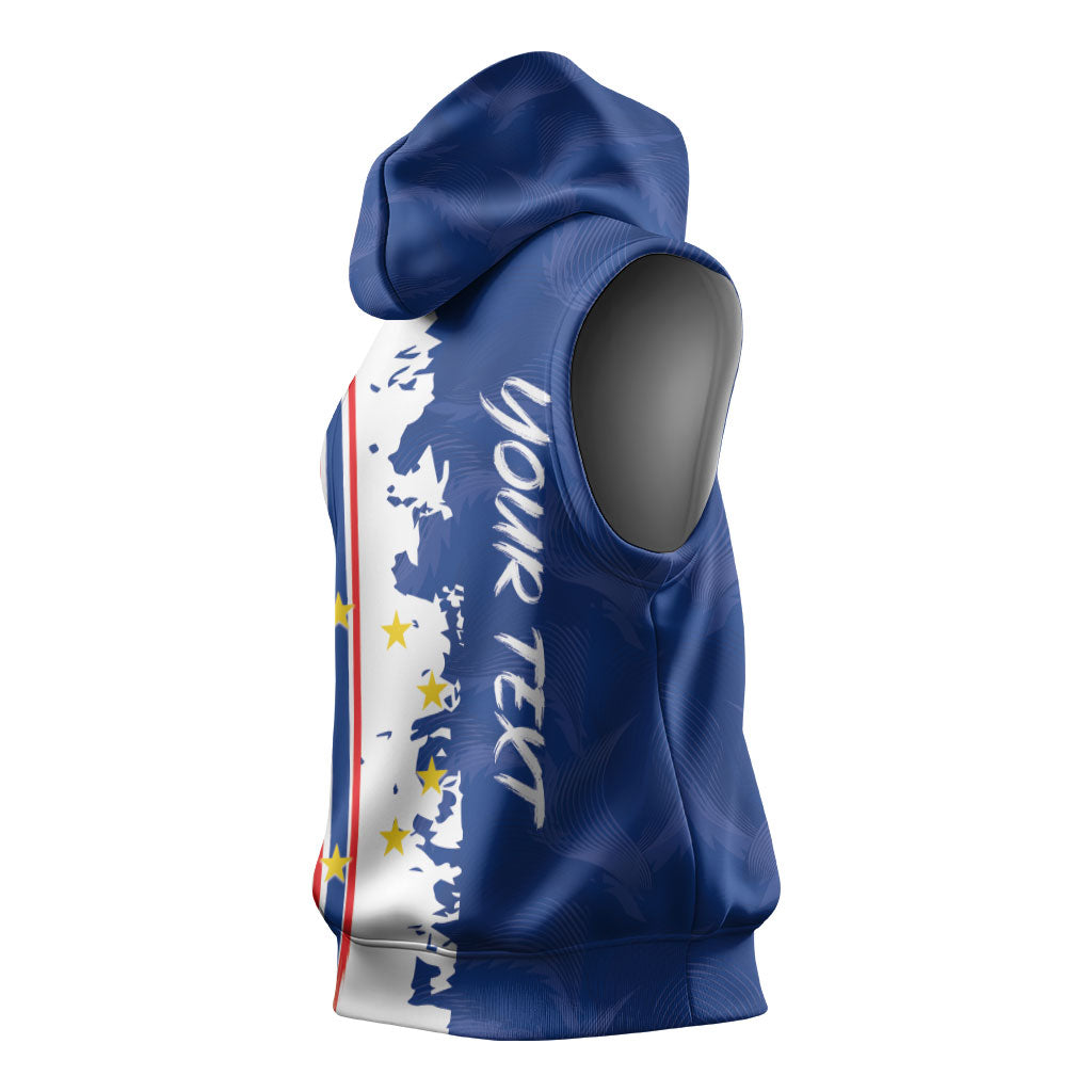 Personalized Cabo Verde 2026 Football Sleeveless Hoodie Crioulos Make History