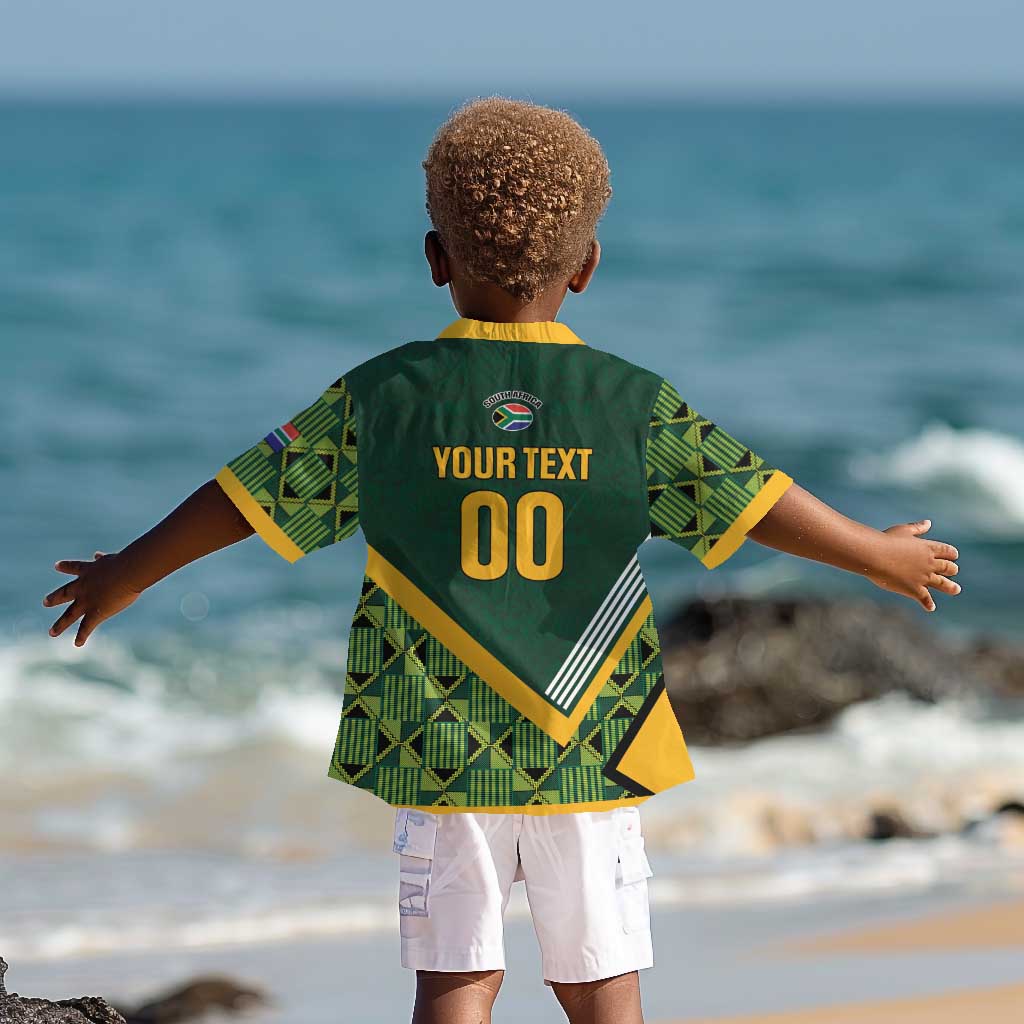 Custom Rugby South Africa Kid Hawaiian Shirt Baby Boks Go Champions