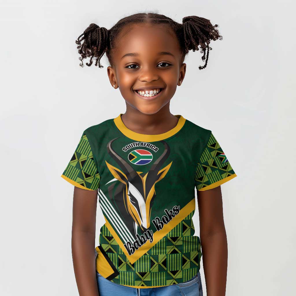 Custom Rugby South Africa Kid T shirt Baby Boks Go Champions