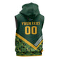 Custom Rugby South Africa Sleeveless Zip Hoodie Baby Boks Go Champions - African Pride