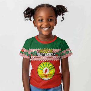 Personalized Madagascar Kid T shirt with Madagasikara Seal and Baobab African Pattern