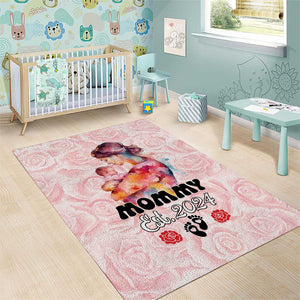 Happy Mother Day Area Rug Mommy Est 2024