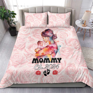 Happy Mother Day Bedding Set Mommy Est 2024