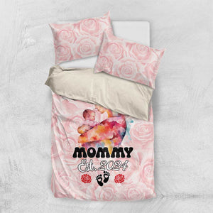 Happy Mother Day Bedding Set Mommy Est 2024