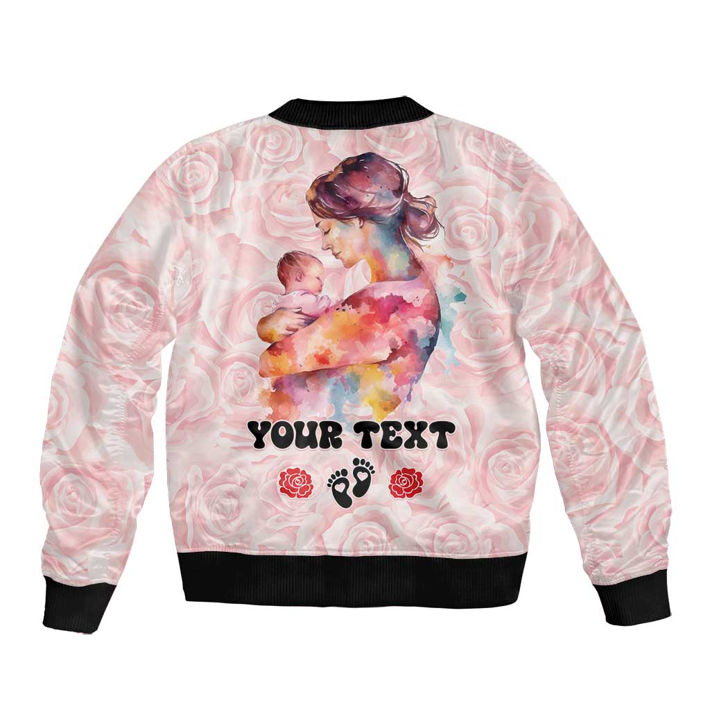 Happy Mother Day Bomber Jacket Mommy Est 2024