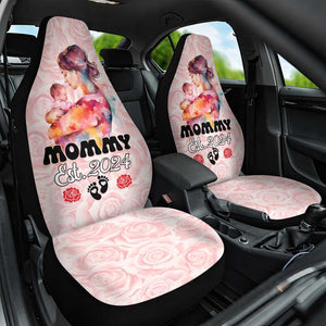 Happy Mother Day Car Seat Cover Mommy Est 2024