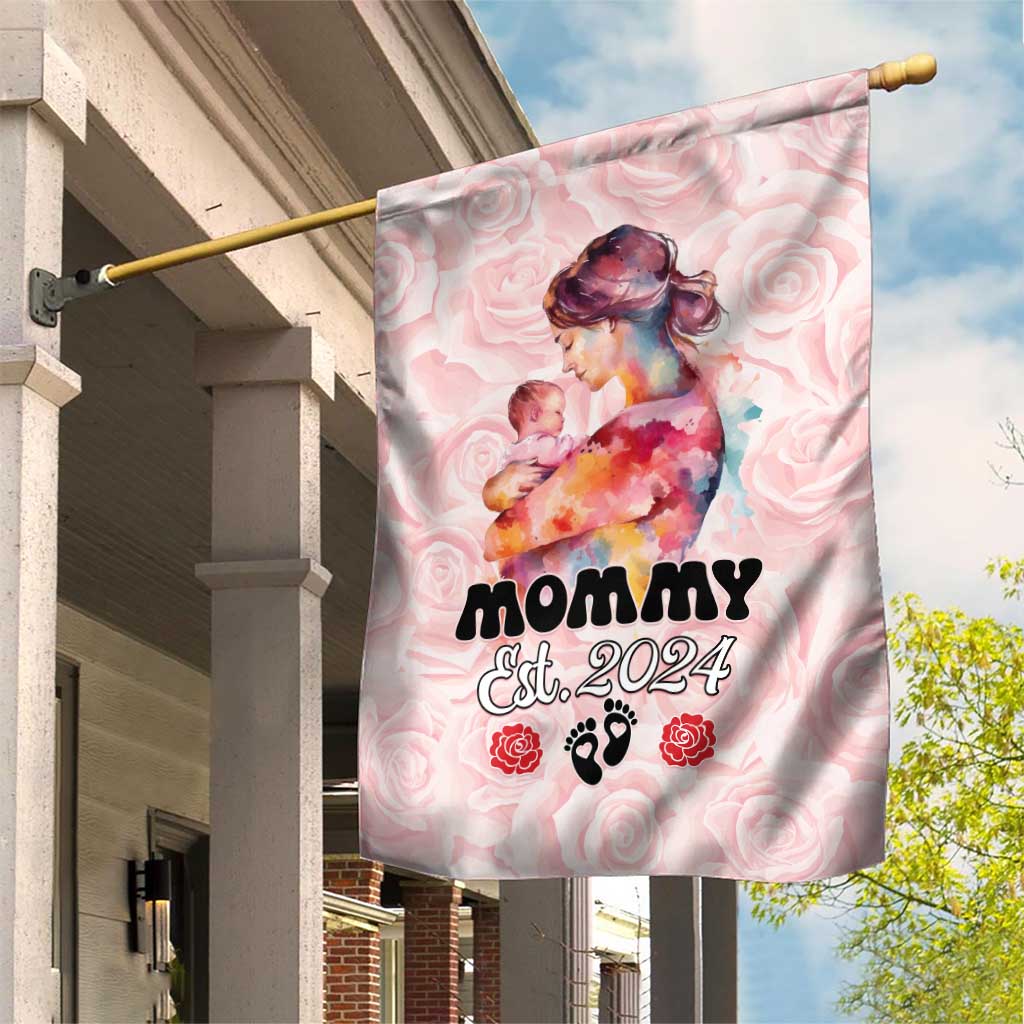 Happy Mother Day Garden Flag Mommy Est 2024