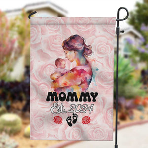 Happy Mother Day Garden Flag Mommy Est 2024