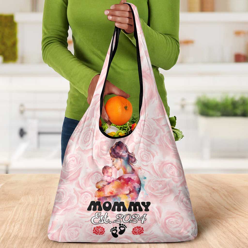 Happy Mother Day Grocery Bag Mommy Est 2024