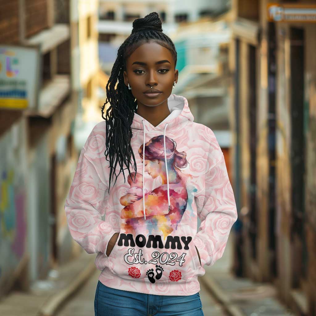Happy Mother Day Hoodie Mommy Est 2024