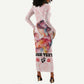 Happy Mother Day Long Sleeve Bodycon Dress Mommy Est 2024 LT01