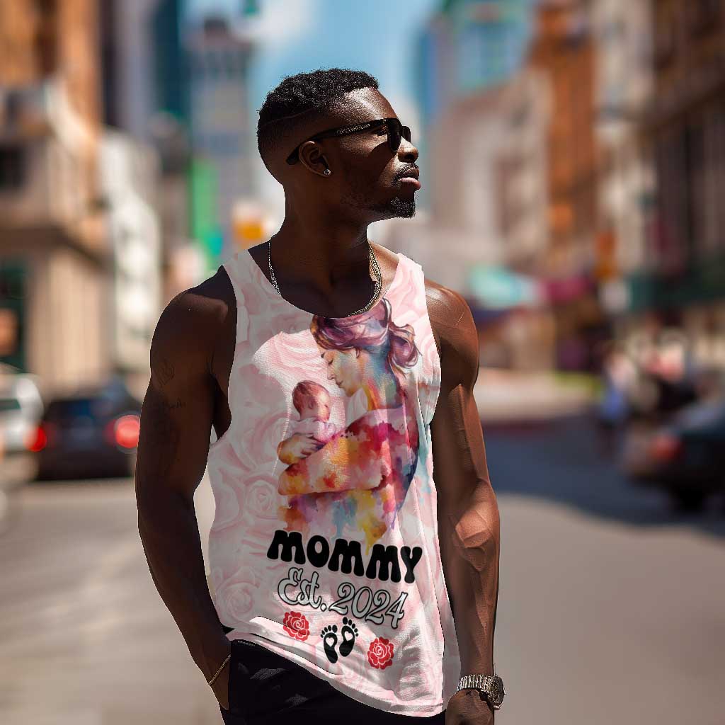 Happy Mother Day Men Tank Top Mommy Est 2024