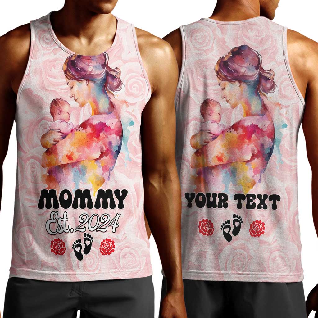 Happy Mother Day Men Tank Top Mommy Est 2024