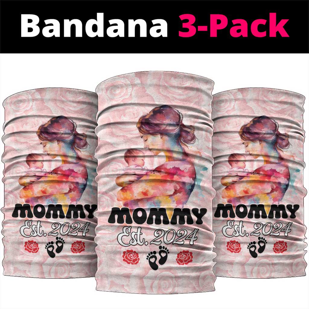 Happy Mother Day Neck Gaiter Mommy Est 2024 LT01