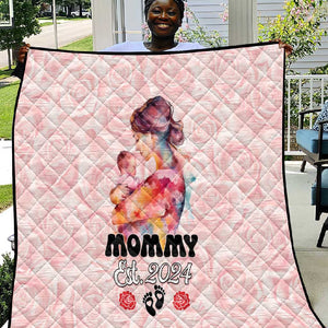 Happy Mother Day Quilt Mommy Est 2024