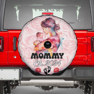 Happy Mother Day Spare Tire Cover Mommy Est 2024