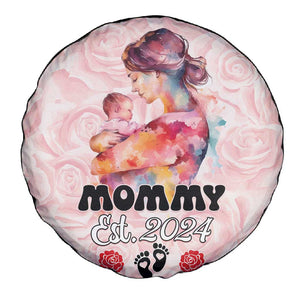 Happy Mother Day Spare Tire Cover Mommy Est 2024