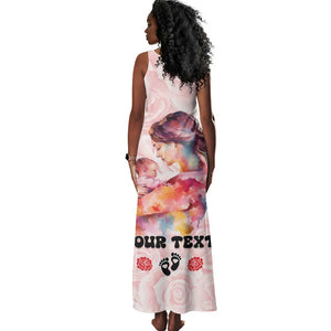 Happy Mother Day Tank Maxi Dress Mommy Est 2024