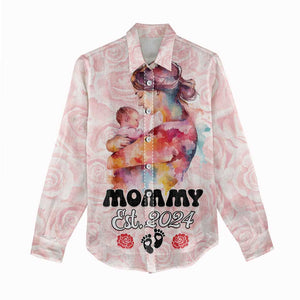 Happy Mother Day Women Casual Shirt Mommy Est 2024