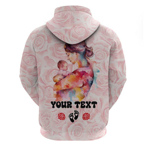 Happy Mother Day Zip Hoodie Mommy Est 2024