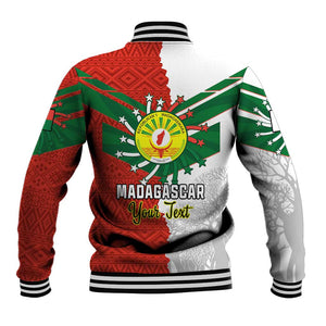 Personalized Madagascar Independence Day Baseball Jacket - 26 June, Baobab Mix African Pattern LT01