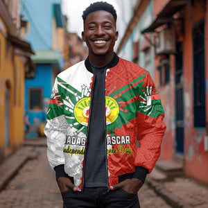 Personalized Madagascar Independence Day Bomber Jacket - 26 June, Baobab Mix African Pattern