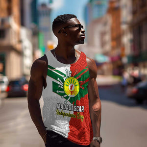 Personalized Madagascar Independence Day Men Tank Top - 26 June, Baobab Mix African Pattern