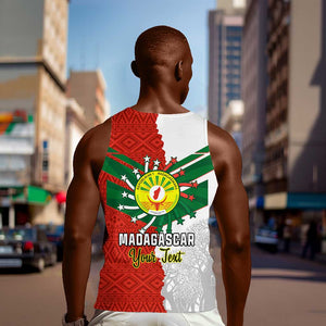 Personalized Madagascar Independence Day Men Tank Top - 26 June, Baobab Mix African Pattern