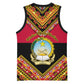 Angola Independence Day Basketball Jersey with Coat of Arms and Samakaka Pattern LT01
