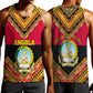 Angola Independence Day Men Tank Top with Coat of Arms and Samakaka Pattern