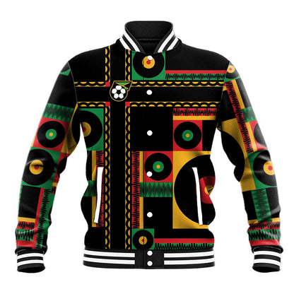 Jamaica Soccer 2026 Baseball Jacket Reggae Stylized