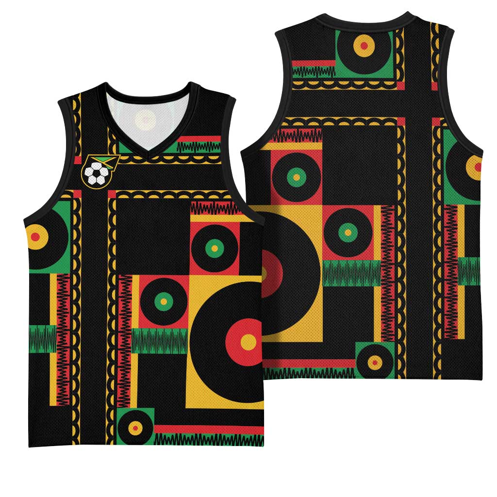 Jamaica Soccer 2026 Basketball Jersey Reggae Stylized