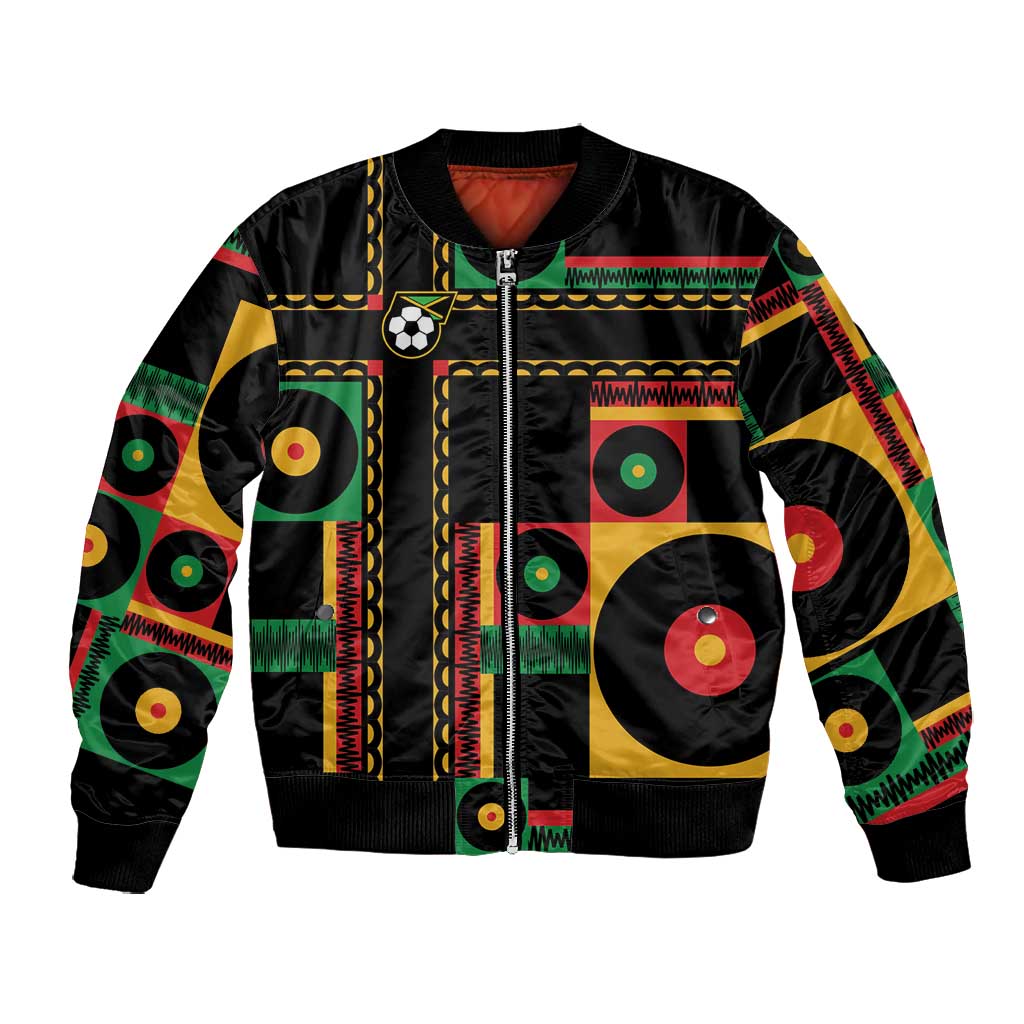 Jamaica Soccer 2026 Bomber Jacket Reggae Stylized