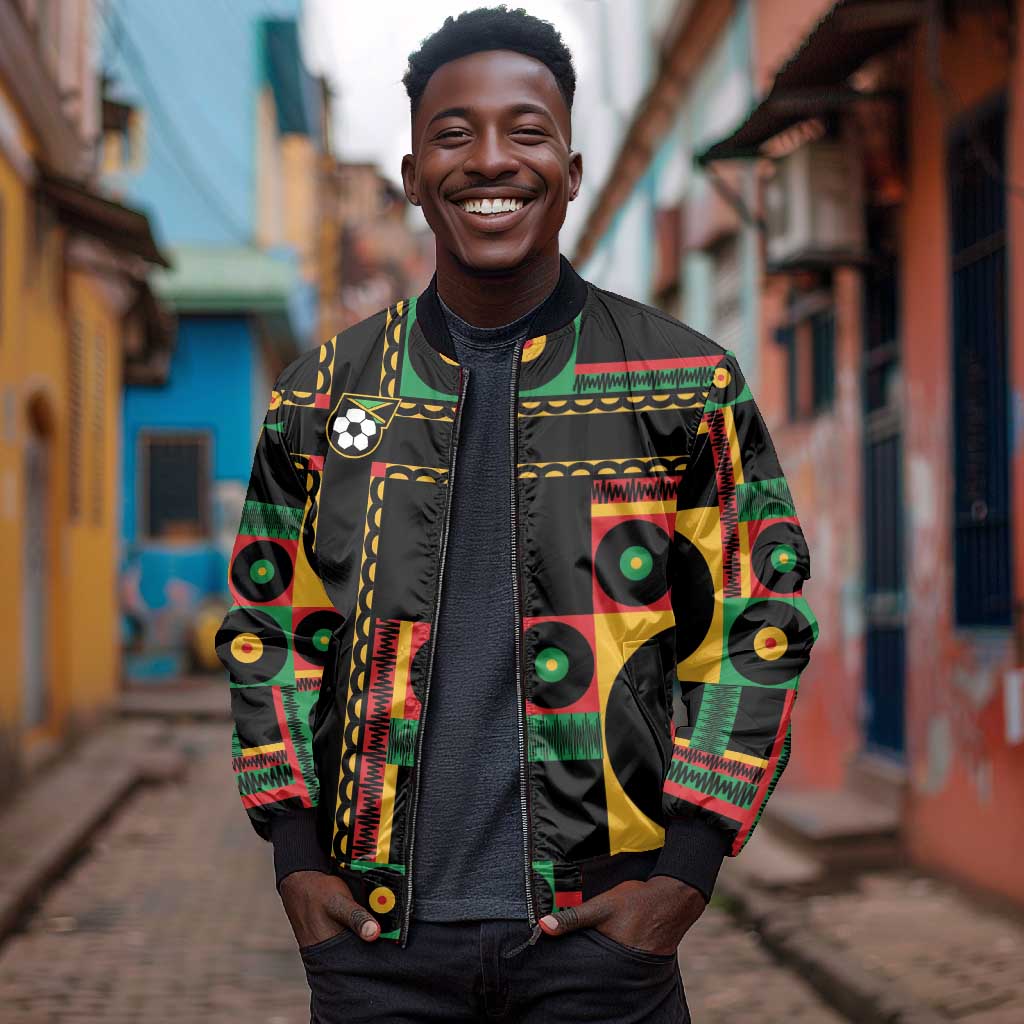 Jamaica Soccer 2026 Bomber Jacket Reggae Stylized