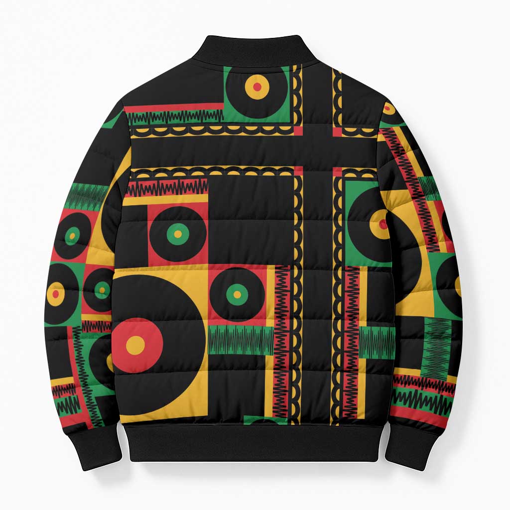 Jamaica Soccer 2026 Bomber Puffer Jacket Reggae Stylized