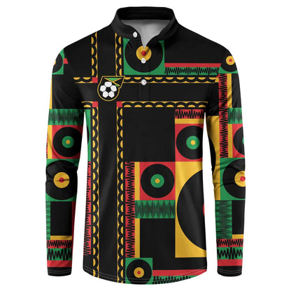 Jamaica Soccer 2026 Button Sweatshirt Reggae Stylized