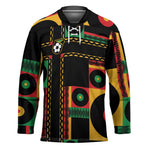 Jamaica Soccer 2026 Hockey Jersey Reggae Stylized