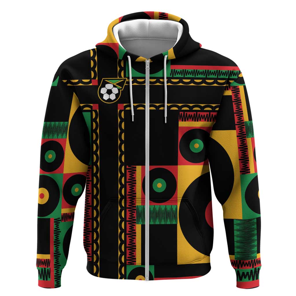 Jamaica Soccer 2026 Hoodie Reggae Stylized