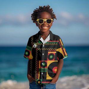 Jamaica Soccer 2026 Kid Hawaiian Shirt Reggae Stylized
