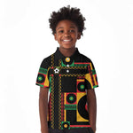 Jamaica Soccer 2026 Kid Polo Shirt Reggae Stylized