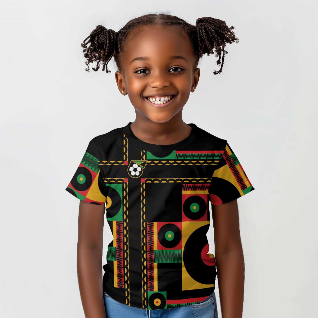 Jamaica Soccer 2026 Kid T shirt Reggae Stylized